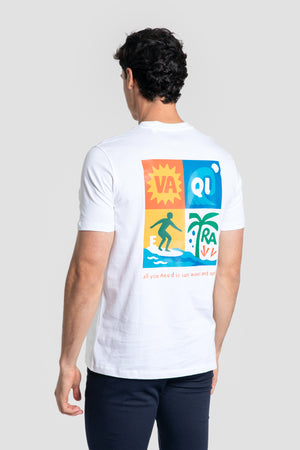 T-shirt Surf & Lifestyle Blanc SKU 0.33704