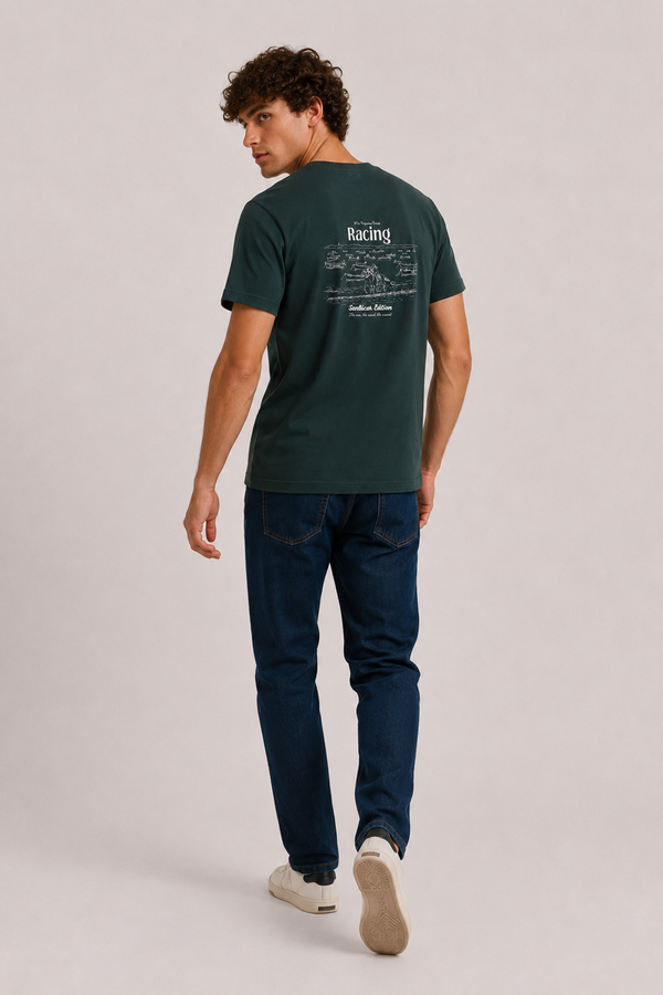 Camiseta Horse Raicing Menta SKU 0.34537