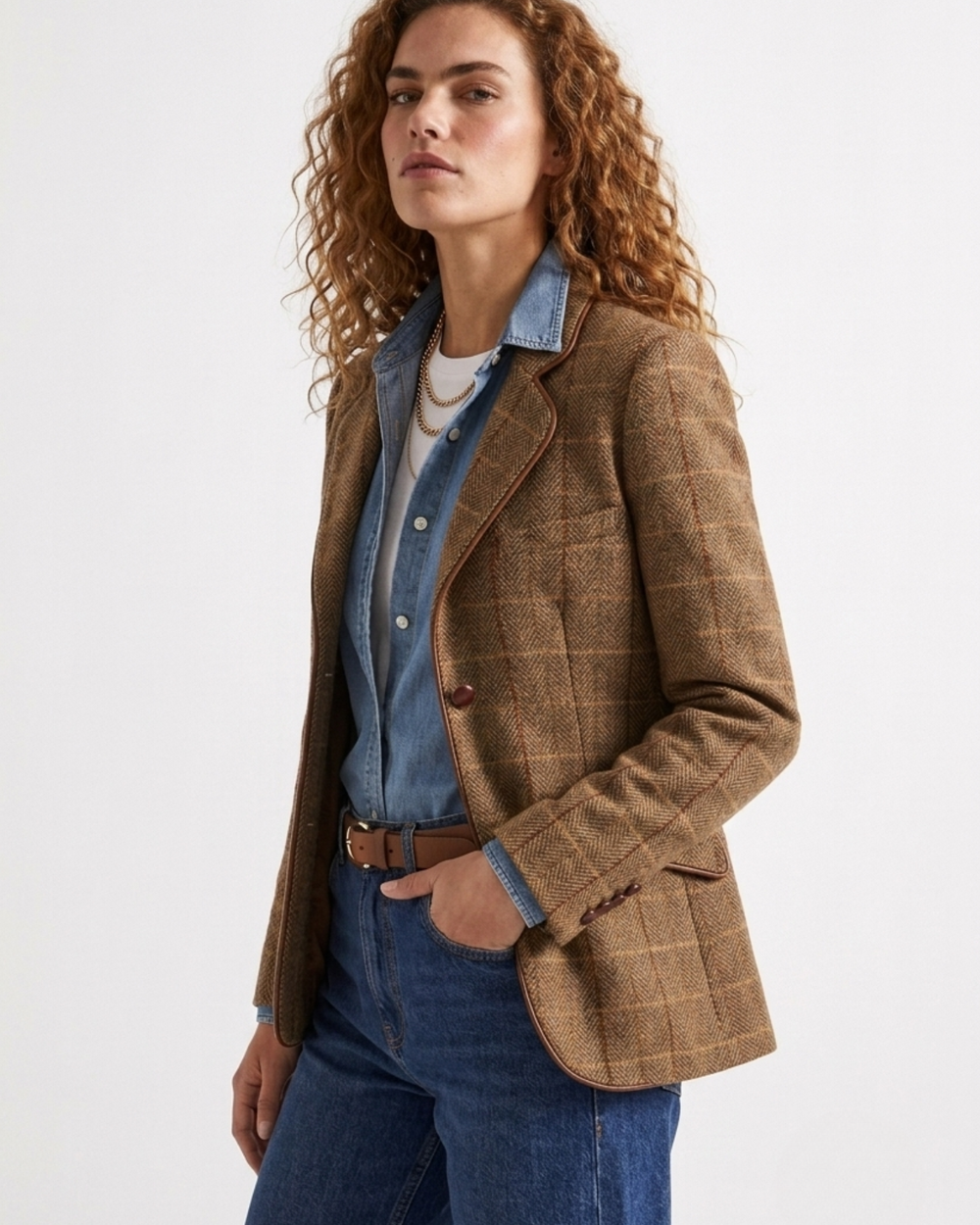 Americana Cuadros Camel SKU 0.34810
