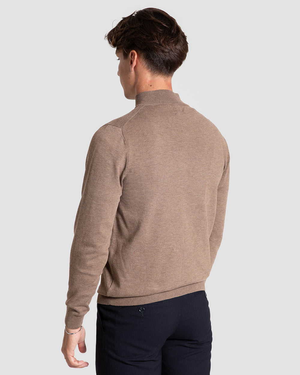 Jersey Media Cremallera Taupe SKU 0.34812