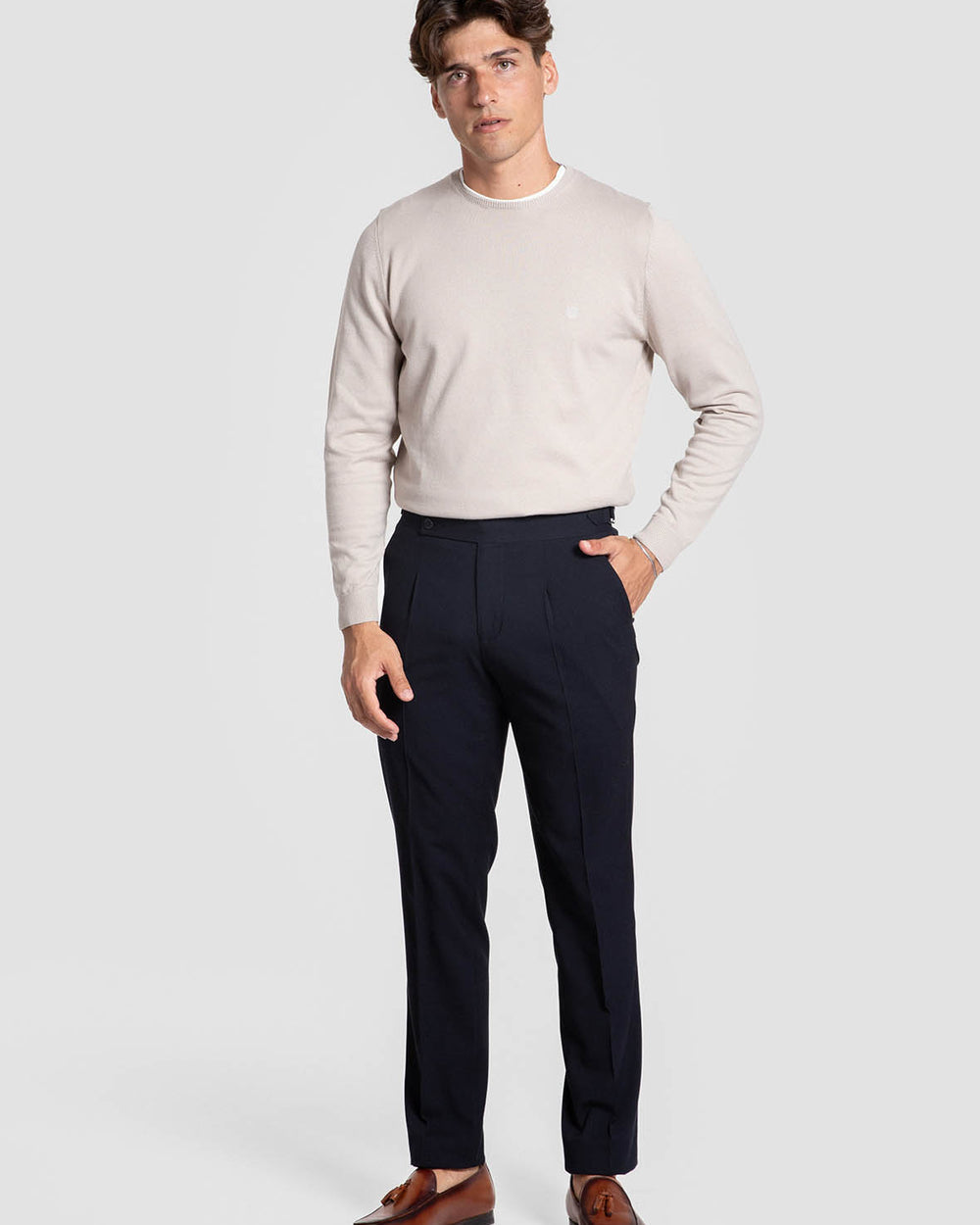 Pull col rond écru SKU 0.34815
