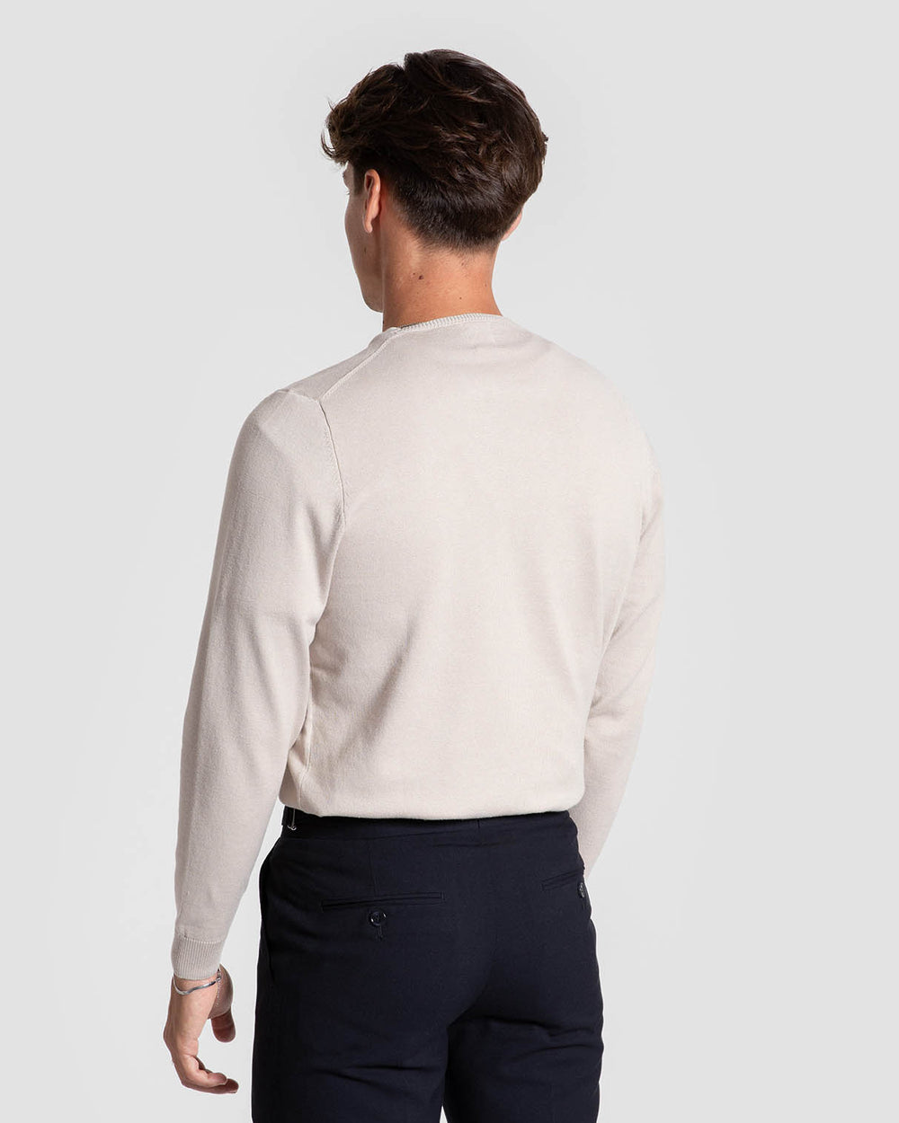 Pull col rond écru SKU 0.34815