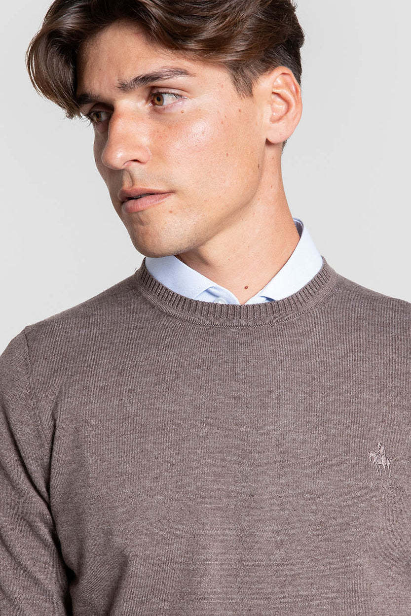 Jersey Cuello Redondo Marrón SKU 0.34817