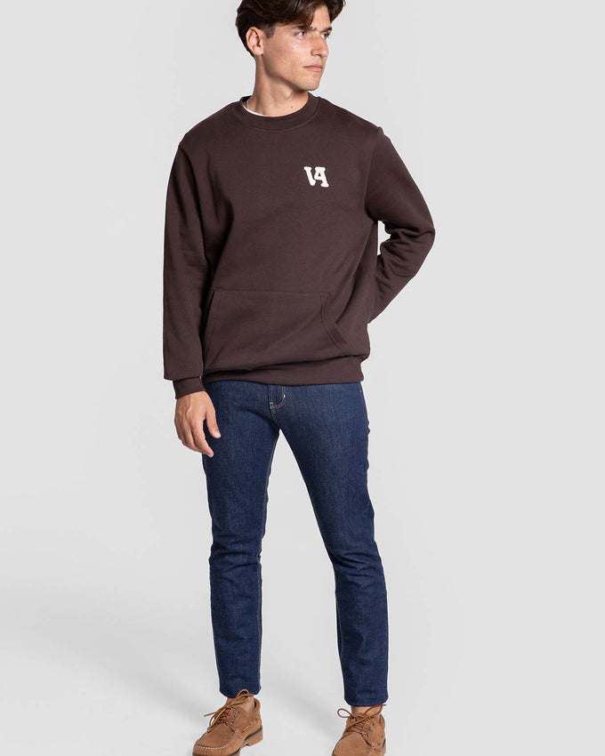 Sudadera de Cuello Redondo con Bolsillo Canguro SKU 0.34844