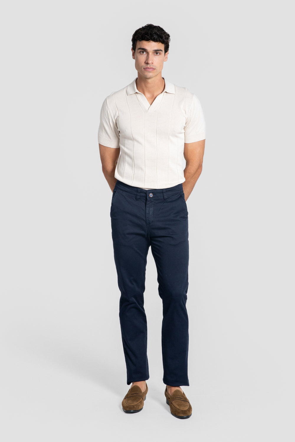 Pantalon chino basique Marine SKU 0.00041