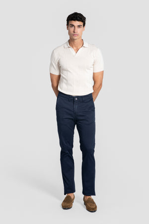 Pantalon chino basique Marine SKU 0.00041