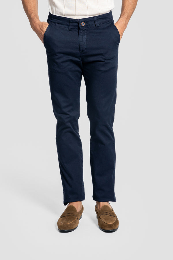 Pantalon chino basique Marine SKU 0.00041