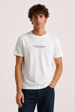 Camiseta Horse Raicing Blanca SKU 0.34537