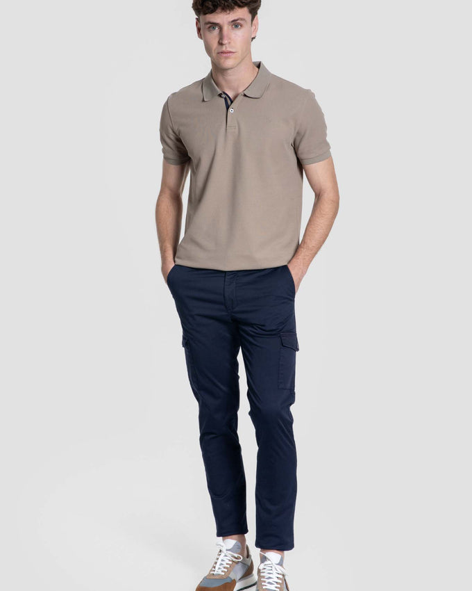 Pantalon cargo chino bleu marine, référence 0.11344