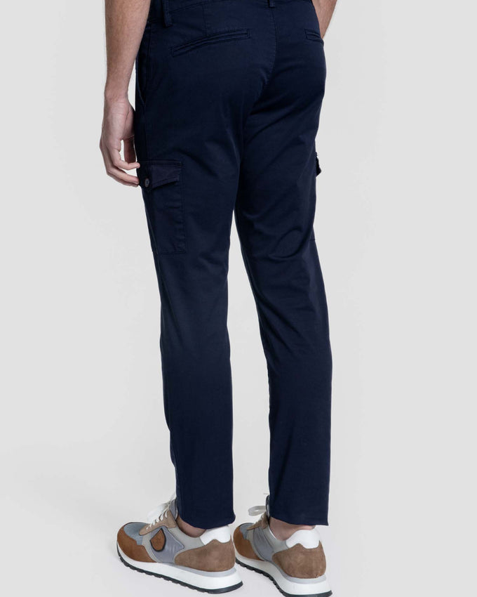 Pantalon cargo chino bleu marine, référence 0.11344