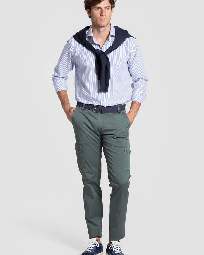 Pantalon chino cargo feuille Réf. 0.11344