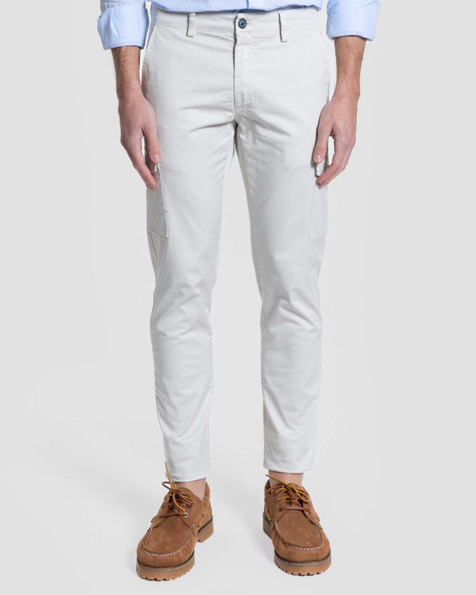 Pantalon cargo chino couleur sable, référence 0.11344