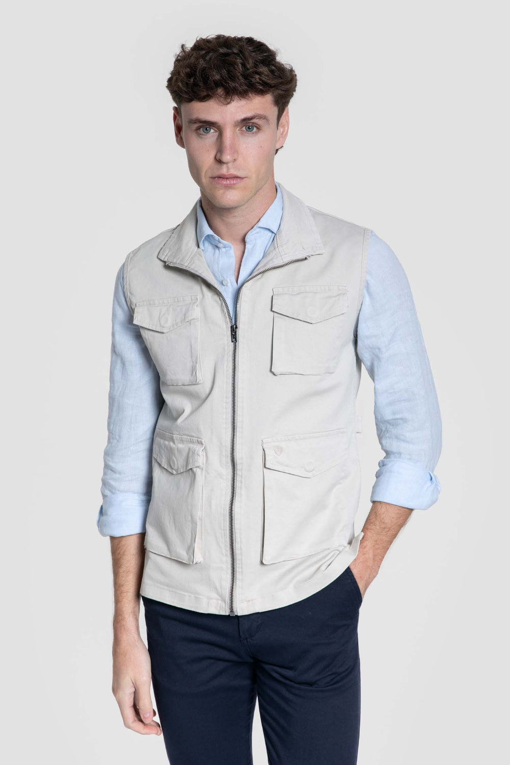 Chaleco huelva hueso SKU 0.25574