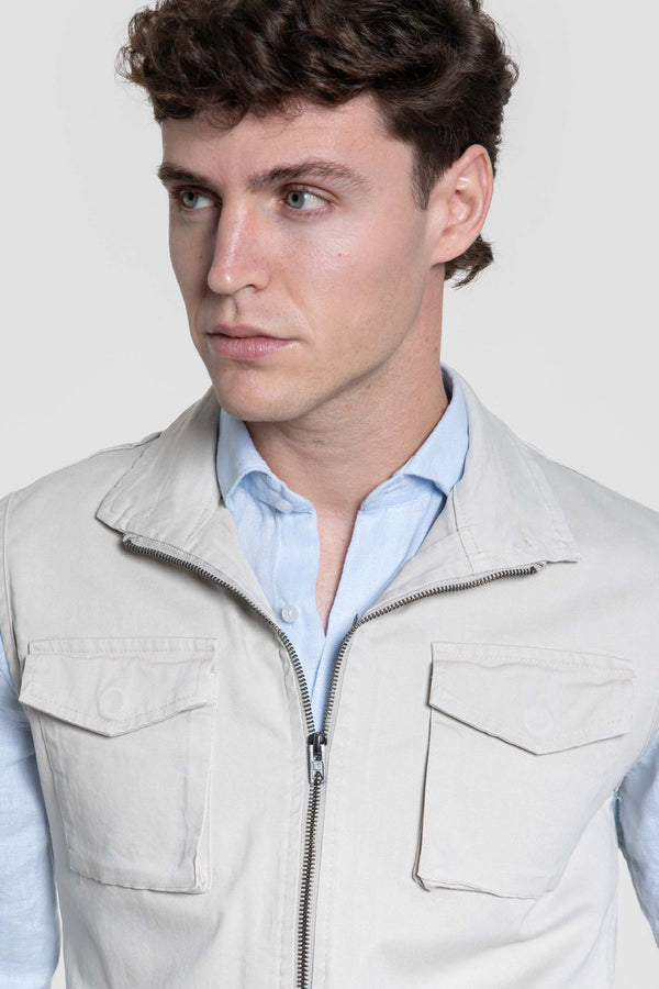 Chaleco huelva hueso SKU 0.25574