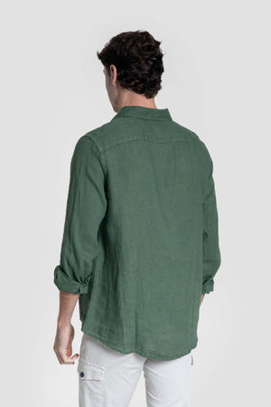 Camisa lino kaki SKU 0.33315