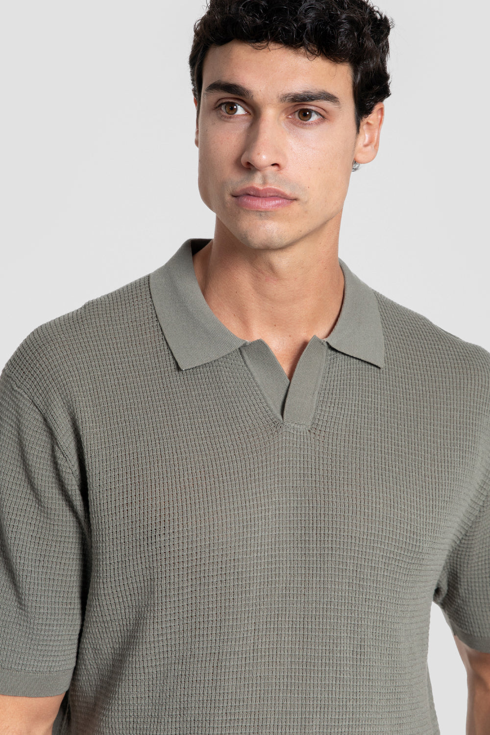 Polo à maille structurée, référence 0.33320