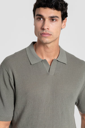 Polo à maille structurée, référence 0.33320