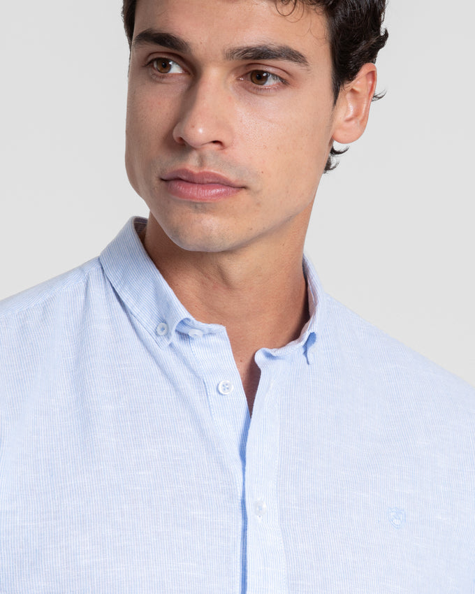 Polera Rayas Celeste SKU 0.33698