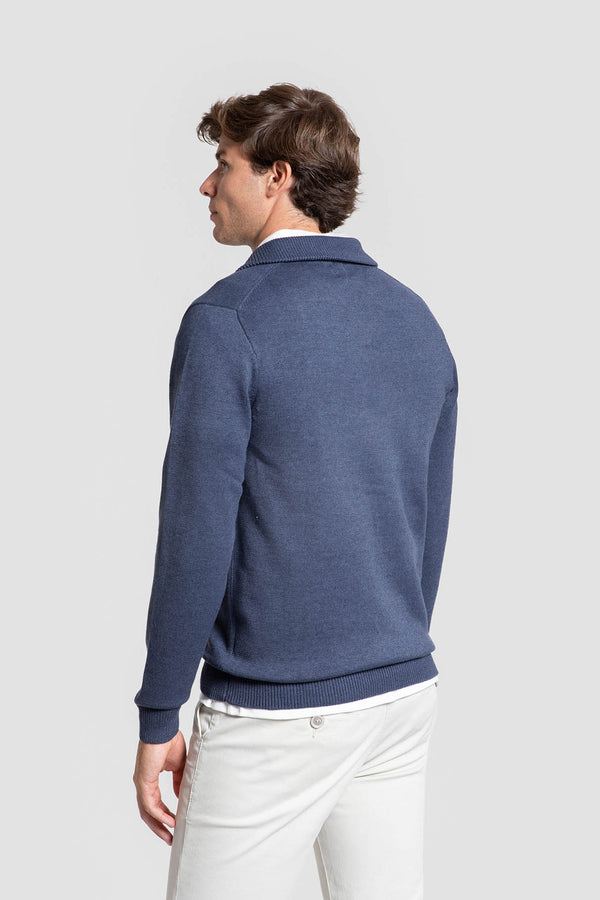Jersey Media Cremallera Azul Noche SKU 0.34812