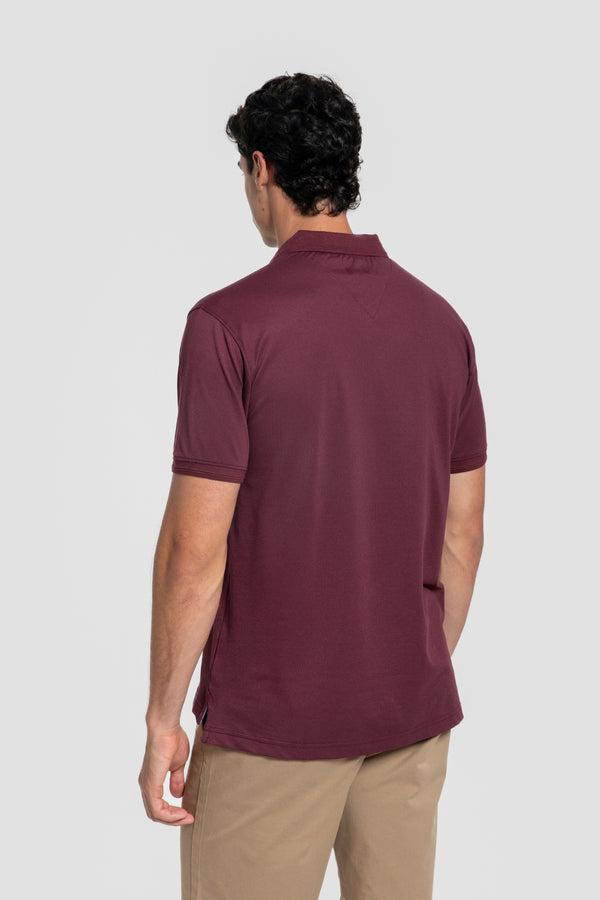 Polo relief bordeaux SKU 0.34161