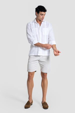 Guayabera lisa Blanca SKU 0.34316