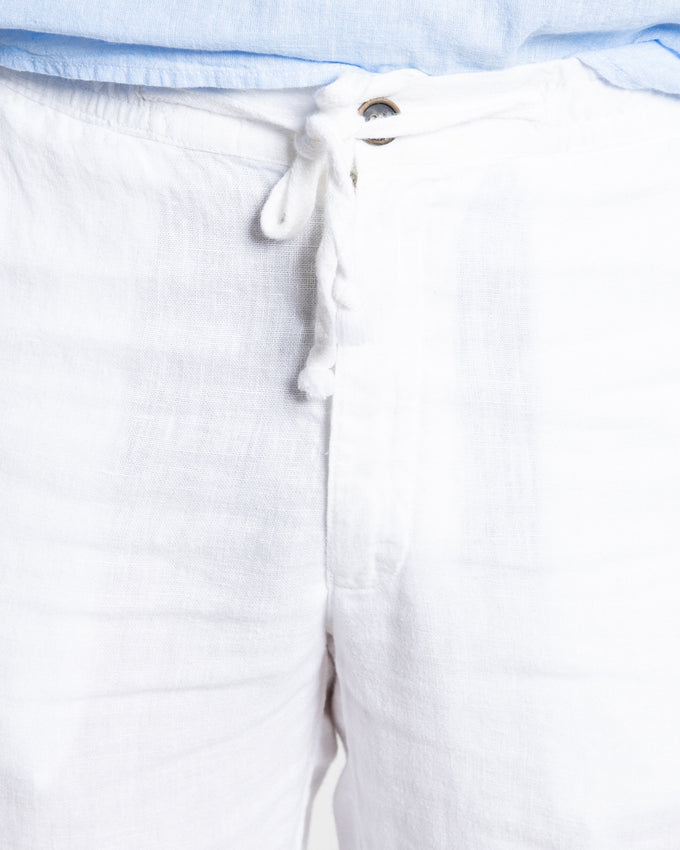 Pantalon Lin 100% Blanc SKU 0.34317