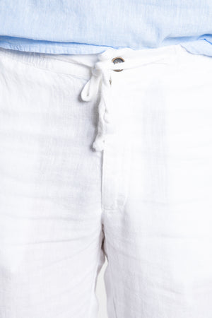 Pantalón Lino 100% Blanco SKU 0.34317