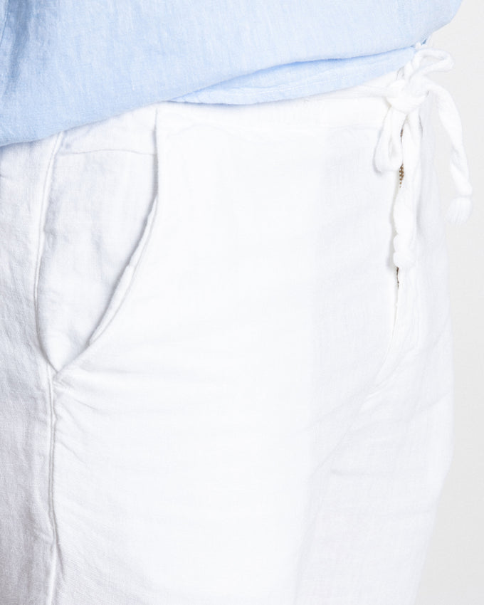 Pantalon Lin 100% Blanc SKU 0.34317