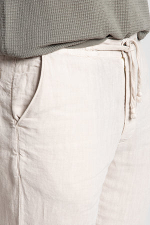 Pantalón Lino 100% Hueso SKU 0.34317