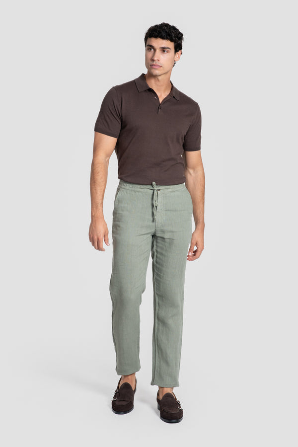 Pantalón Lino 100% Kaki SKU 0.34317