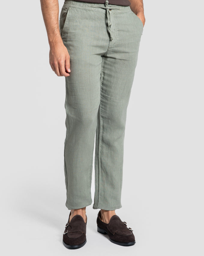 Pantalon Lin 100% Kaki SKU 0.34317