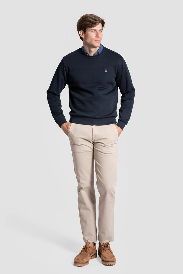 Sudadera Cuello Redondo Marino SKU 0.34813