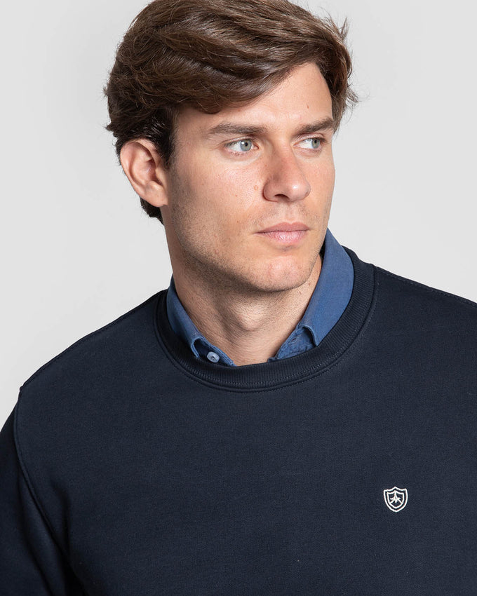 Sudadera Cuello Redondo Marino SKU 0.34813