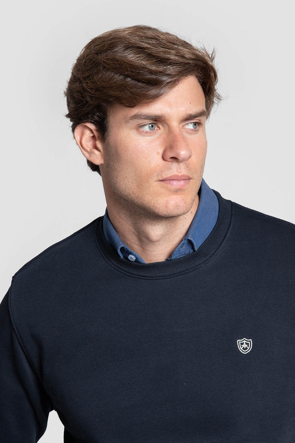 Sudadera Cuello Redondo Marino SKU 0.34813
