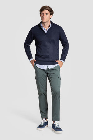 Jersey  Media Cremallera Marino SKU 0.34818