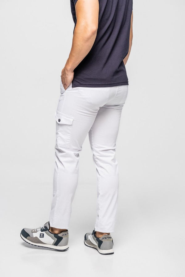 Pantalon cargo chino blanc SKU 0.11344