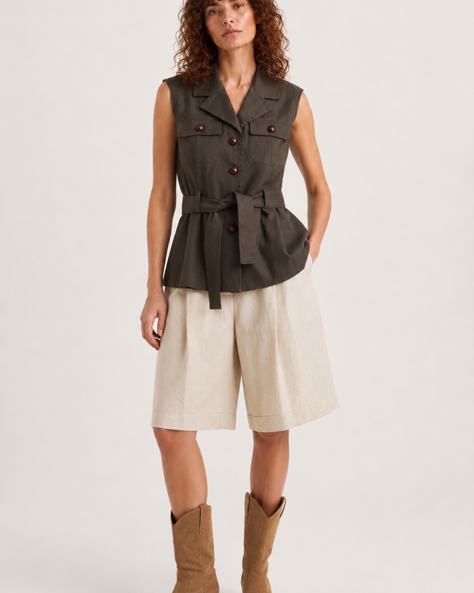 Gilet Péplum Ceinture UGS 0.34250