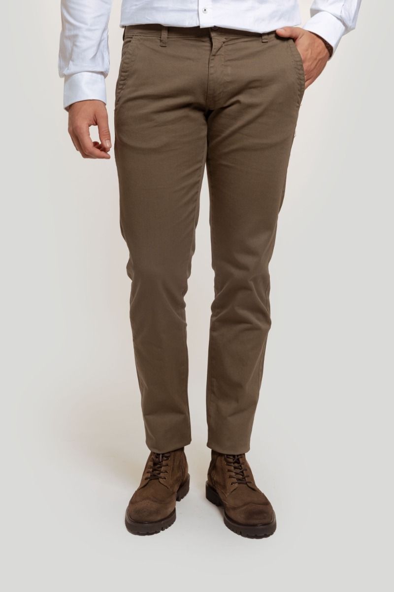 PANTALON CHINO SKINNY VIVO COLOR KAKI SKU 0.20422