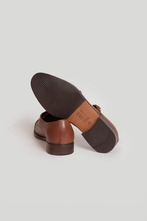SAPATO SOCIAL COM FIVELA MARROM SKU 0,24448