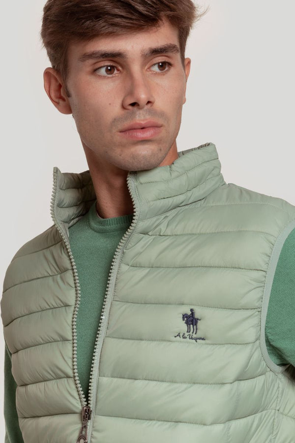 CHALECO PLUMA CABALLO VERDE AGUA SKU 0.26964