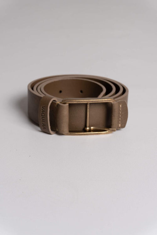 CINTO DE COURO COM FIVELA ENVELHECIDA TAUPE SKU 0,27748