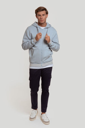 SUDADERA CREMALLERA VA CELESTE SKU 0.28725