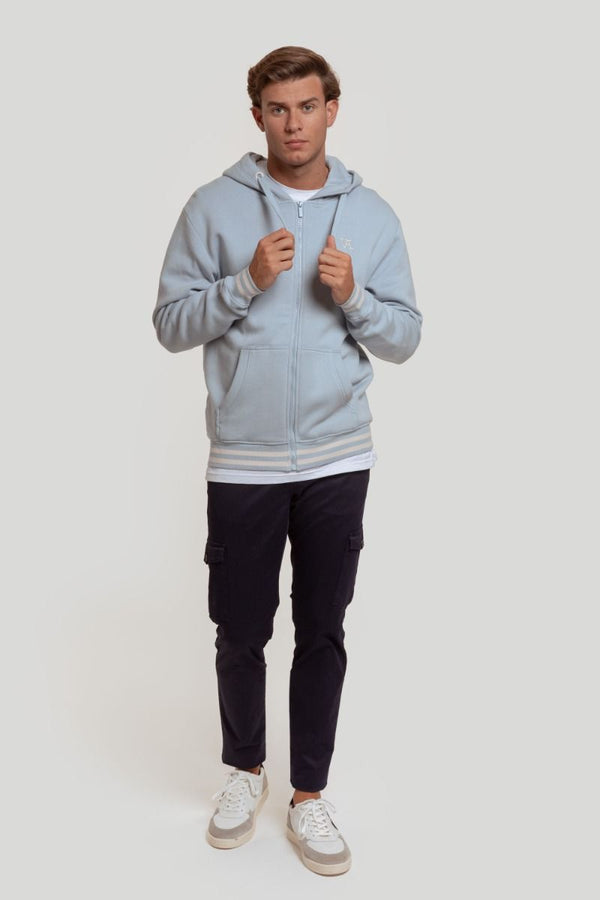 SUDADERA CREMALLERA VA CELESTE SKU 0.28725