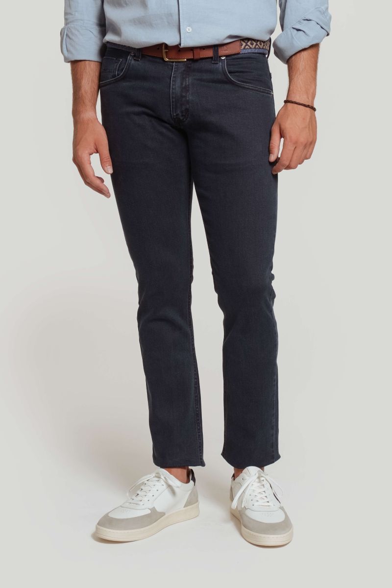 CALÇA ESPORTIVA DENIM AZUL ESCURO SKU 0.28874
