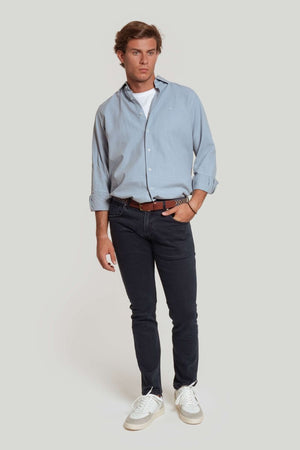 CALÇA ESPORTIVA DENIM AZUL ESCURO SKU 0.28874