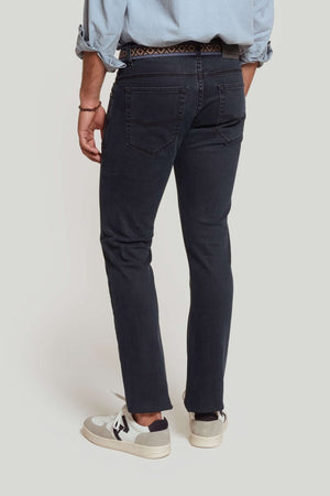 CALÇA ESPORTIVA DENIM AZUL ESCURO SKU 0.28874