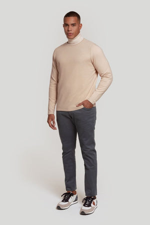 JERSEY CUELLO ALTO BEIG SKU 0.29060