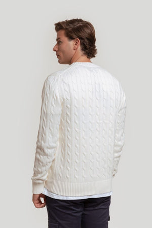JERSEY RICH CABLE CREW NECK ARENA SKU
