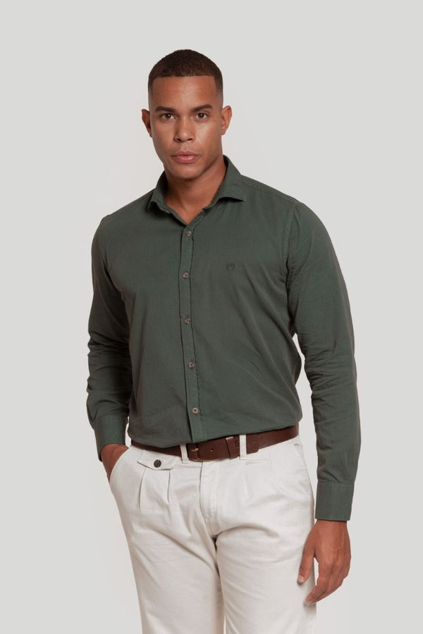 CAMISA LAVADA VERDE SKU 0.29224