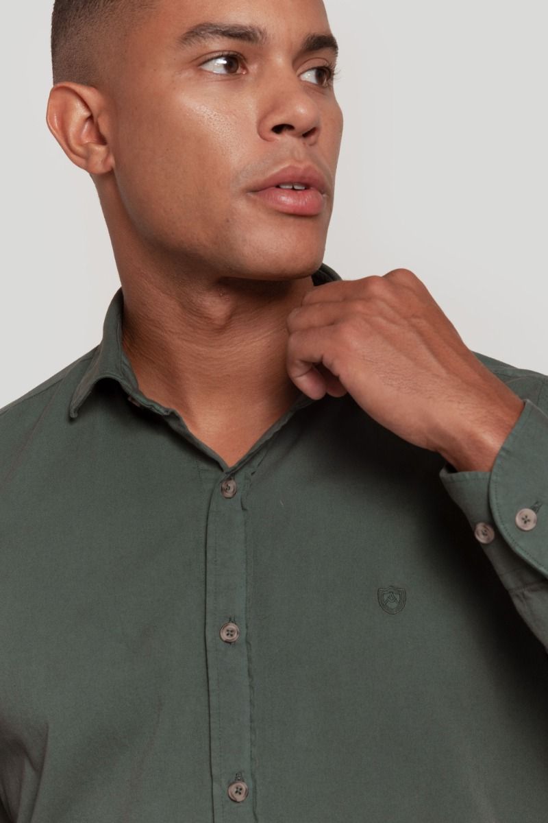 CAMISA LAVADA VERDE SKU 0.29224